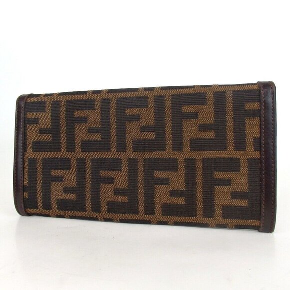 Authentic FENDI Zucca wallet canvas - Picture 2 of 8